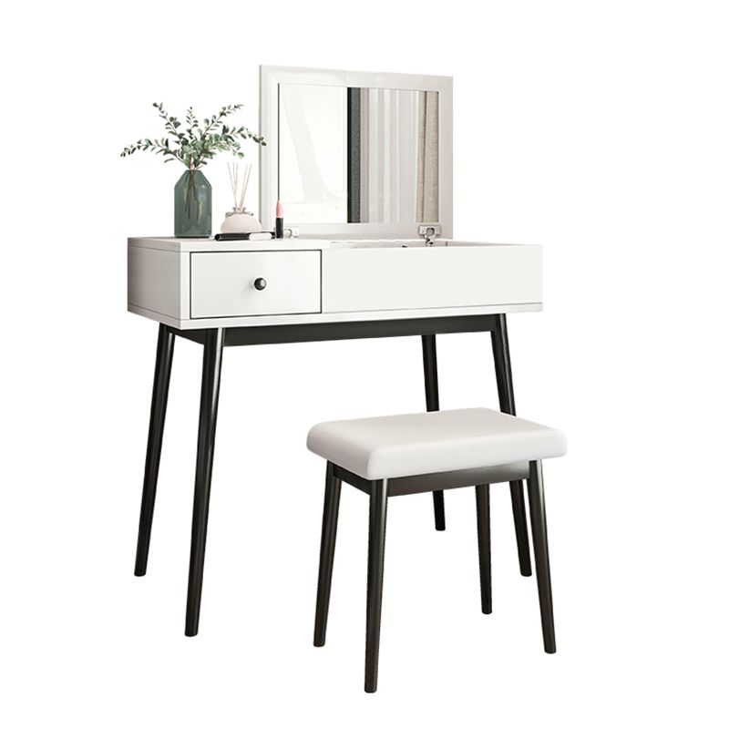 Tocador de maquillaje de chanclas blancas Modern 29.53 "