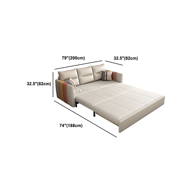 フェイクレザーソファ染色抵抗性縫製枕バックソファベッドライトブラウン