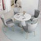 Traditional Luxury Dining Table White Sintered Stone Table for Home