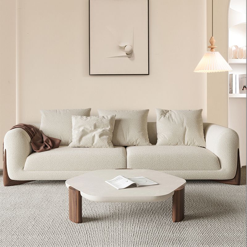 Sala de estar de estilo moderno loveseat de brazo de esmoquin apretado asiento trasero