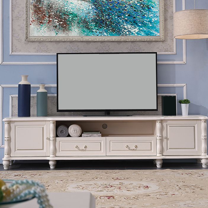 Scandinavian TV Media Stand Wooden Stand Console with Drawers Clearhalo 'furn' 'furn_tv_stands_entertainment_centers' 'Furniture' 'Living Room Furniture' 'TV Stands & Entertainment Centers' 'TV Stands & Media Storage Furniture' 'tv_stands_entertainment_centers' 1200x1200_b1908bea-3799-46ea-b360-77abf7af9308
