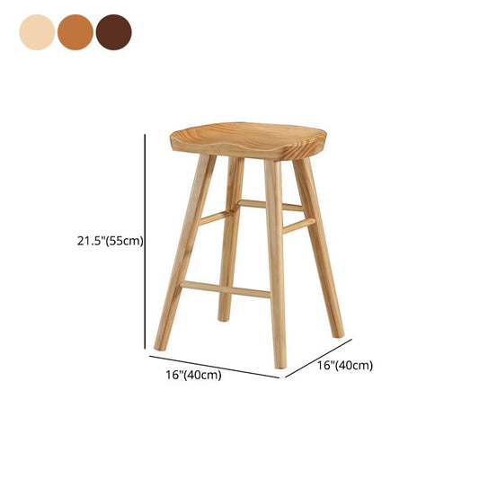 Modern Style Solid Wood Bar Stool with Footrest Living Room Simple Bar Stool 30-inches Clearhalo 'Bar Furniture' 'Bar Stools' 'bar_stools' 'furn' 'furn_bar_stools' 'furniture_bar_stools' 'Kitchen & Dining Furniture' 'kitchen&dining_furn' 'kitchen' 'kitchen_furn' Furniture' 1200x1200_b1910214-ca7a-49b6-8440-350c8de6ce3a