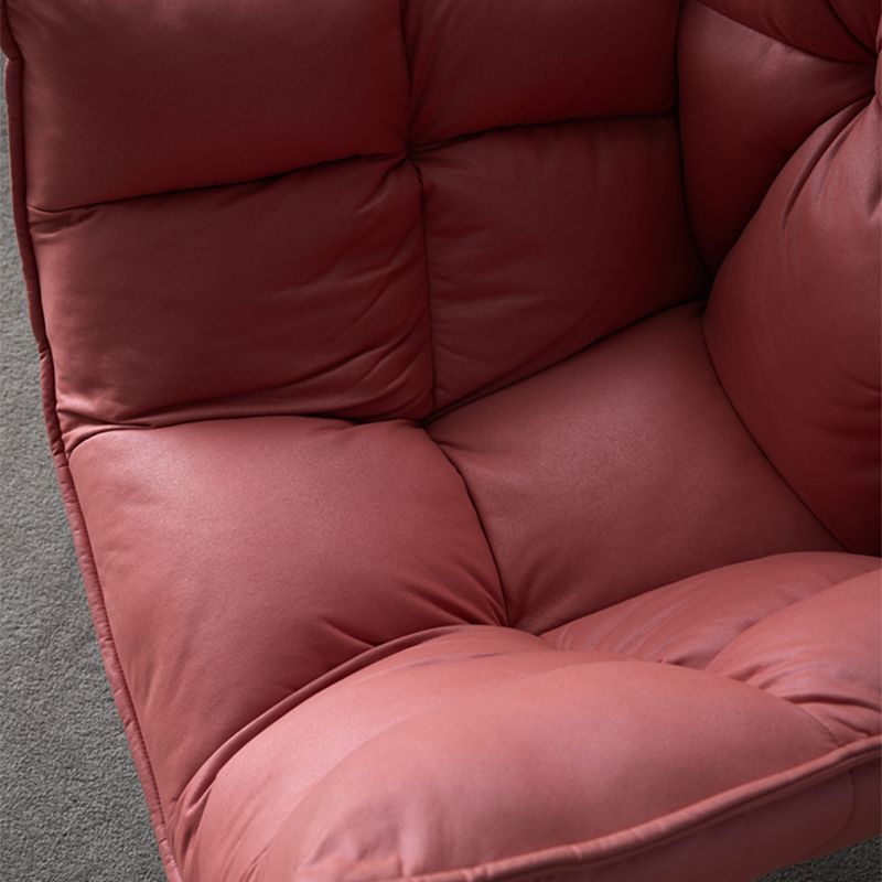 Scandinavian ArmChair 28.3"Wide Faux Leather Accent Chair with Flared Arms Clearhalo 'Accent Chairs' 'accent_chairs' 'Chairs & Seating' 'furn' 'furn_accent_chairs' 'Furniture' 'furniture_accent_chairs' 'Living Room Furniture' 1200x1200_b192f8e5-0c7d-4da1-be24-7b5b04390b29