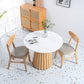 Modern Round Dining Table Natural Solid Wood Base Pedestal Dining Table Clearhalo 'Dining Tables & Seating' 'Dining Tables' 'dining_table' 'furn' 'furn_dining_table' 'Furniture' 'furniture_dining_table' 'Kitchen & Dining Furniture' 'kitchen' 'kitchen_dining_table' 1200x1200_b1941dcc-cc88-4c62-9ece-da1d242989ce