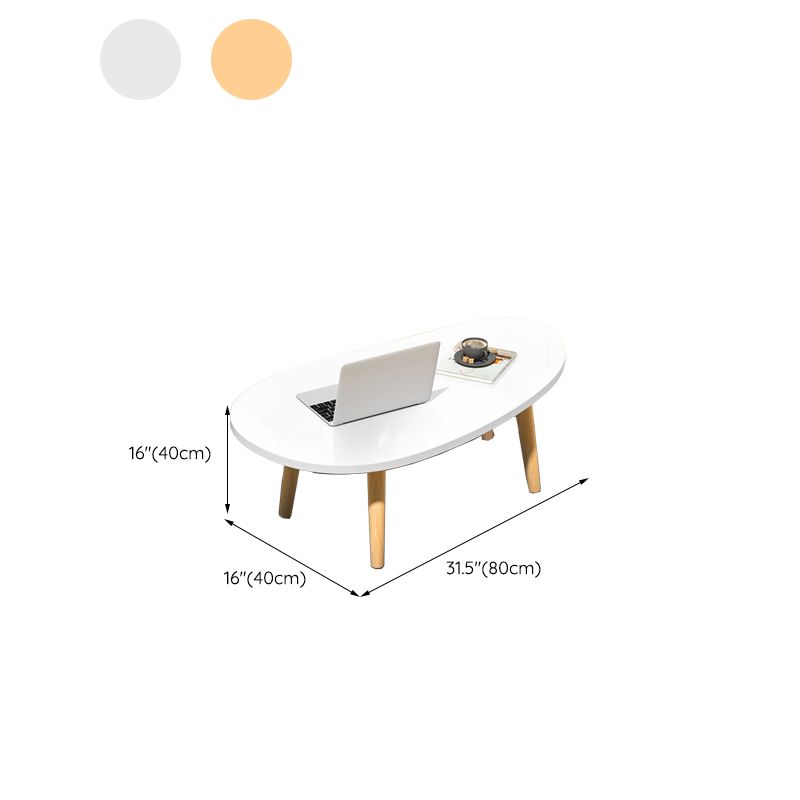 Modern Wood Side Table Bedroom No Distressing End Table with 4 Legs Clearhalo 'Coffee & Accent Tables' 'Coffee Tables' 'coffee_tables' 'furn' 'furn_coffee_tables' 'Furniture' 'Living Room Furniture' 1200x1200_b1943a49-a90d-4b9f-8def-7c0becf0a0f2