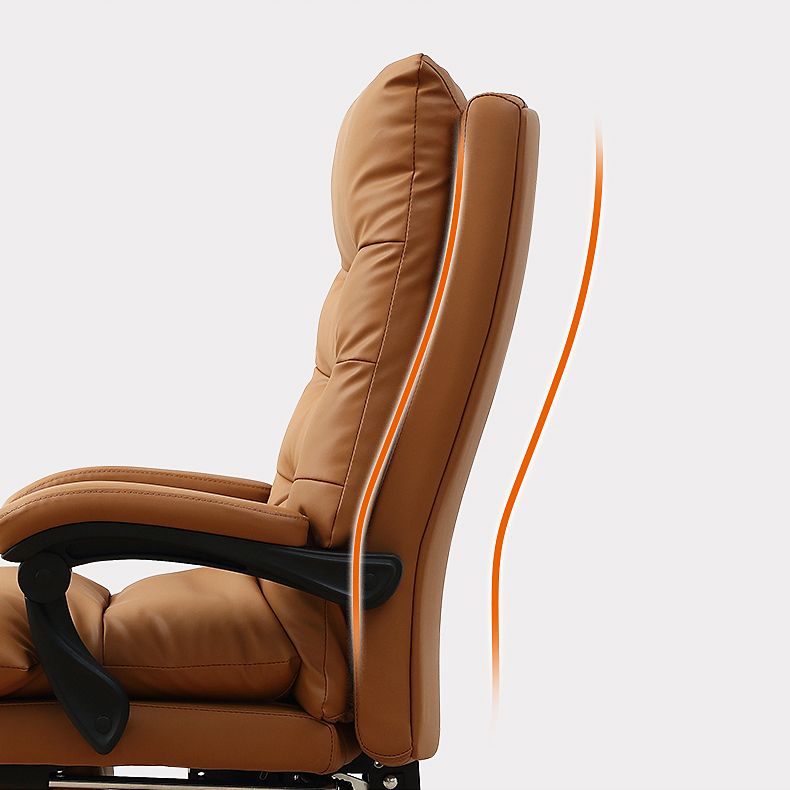 31"W Contemporary Arm Chair Upholstered Tilt Mechanism Swivel Chair Clearhalo 'furn' 'furn_office_chair' 'Furniture' 'Office Chairs' 'Office Furniture' 'office_chair' 1200x1200_b1964062-8cf2-4df7-a230-414160248844