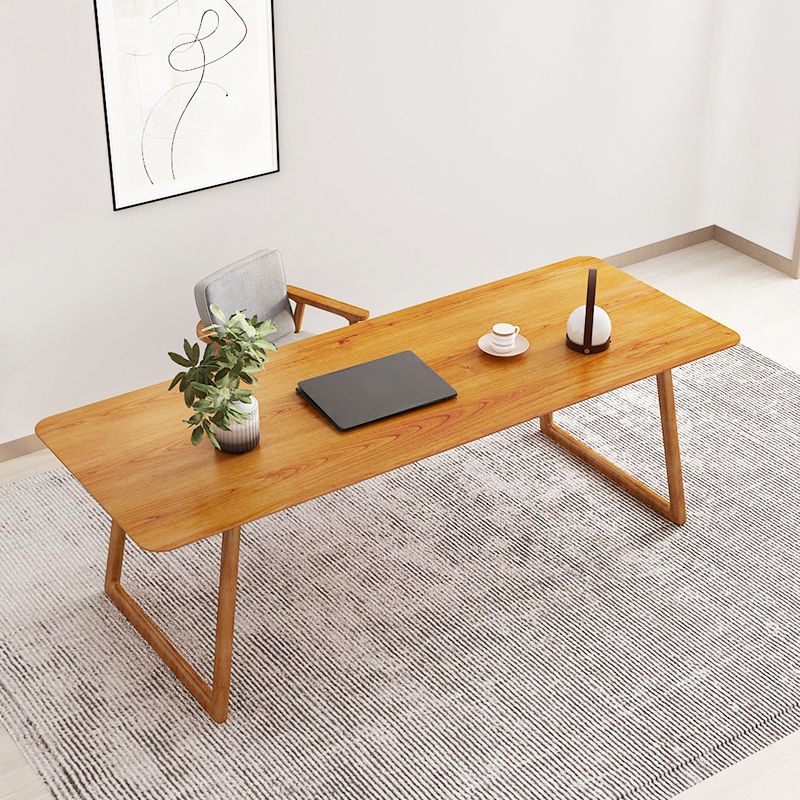 Rectangle Industrial Dining Table Solid Wood Fixed Table for Kitchen Clearhalo ' dining_table' 'Dining Tables & Seating' 'Dining Tables' 'furn' 'furn_dining_table' 'Furniture' 'furniture_dining_table' 'Kitchen & Dining Furniture' 'kitchen&dining_furn' 'kitchen' 'kitchen_dining_table' 1200x1200_b198eb05-25cc-47c4-90a2-bbf3e1d37eae
