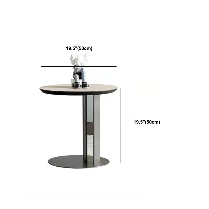 Slate Round Coffee Table Minimalist Coffee Table for Living Room Clearhalo 'Coffee & Accent Tables' 'Coffee Tables' 'coffee_tables' 'furn' 'furn_coffee_tables' 'Furniture' 'Living Room Furniture' 1200x1200_b199e4f1-696c-449f-aef8-0f04b8ea0a21