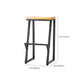 Contemporary Metal Counter Stool Wood Seat Bar Stool for Living Room Clearhalo 'Bar Furniture' 'Bar Stools' 'bar_stools' 'furn' 'furn_bar_stools' 'Furniture' 'Kitchen & Dining Furniture' 1200x1200_b19a5069-69b6-44b9-9b71-46b5b7393ed8