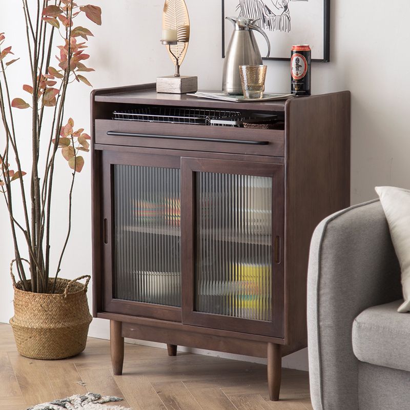 Serveur à manger en bois massif moderne buffet à 1 porte pour salle à manger