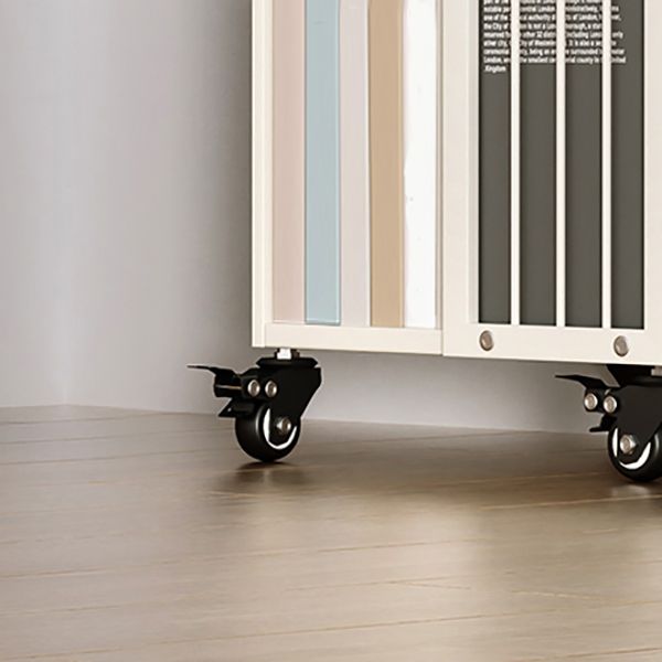 Estantería moderna de metal blanco puro estandaros abiertos estantería vertical vertical