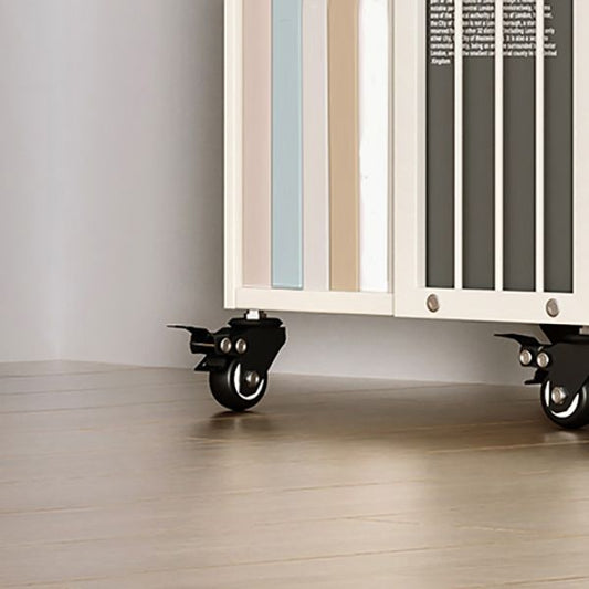 Libreria moderna in metallo puro bianco Standard Open Shelf Vertical Bookcase