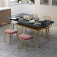 Traditional Luxury Dining Table Rectangle Marble Dinner Table with Metal Base Clearhalo ' dining_table' 'Dining Tables & Seating' 'Dining Tables' 'furn' 'furn_dining_table' 'Furniture' 'furniture_dining_table' 'Kitchen & Dining Furniture' 'kitchen&dining_furn' 'kitchen' 'kitchen_dining_table' 1200x1200_b19dcea3-adc4-4e57-a3cd-15659fcdf573