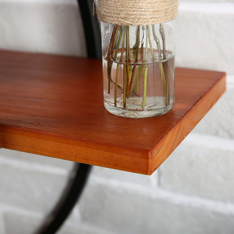 Industrial Horizontal Wall Unit Bookshelf Iron Frame Solid Wood Shelf Bookshelf Clearhalo 'Bookcases' 'furn' 'furn_bookcases' 'Furniture' 'furniture_bookcases' 'kitchen' 'kitchen_bookcases' 'Living Room Furniture' 'Office Furniture' 1200x1200_b19e9e67-2436-4179-a5b3-6cb61cf6c534