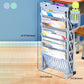 6-Shelf Plastic Ladder Bookcase Contemporary Closed Back Book Shelf Clearhalo 'Bookcases' 'furn' 'furn_bookcases' 'Furniture' 'furniture_bookcases' 'kitchen' 'kitchen_bookcases' 'Living Room Furniture' 'Office Furniture' 1200x1200_b1a08e69-ebd5-4a14-a27e-c01c7e1fb855