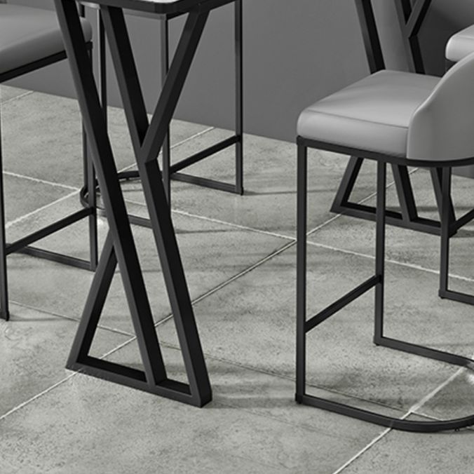Industrial Stone Pub Table Set 1/2/5 Pieces Rectangle Indoor Bar Pub Table Set Clearhalo 'Bar Furniture' 'furn' 'furn_home_bar_bar_sets' 'Furniture' 'Home Bars & Bar Sets' 'home_bar_bar_sets' 'Kitchen & Dining Furniture' 1200x1200_b1a152ef-a02b-4366-b77c-39c4b8d1a15d