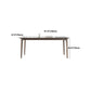 Modern Rectangle Dining Table Ash Wood Base Dining Table with 4 Legs