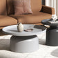 Runder Mid-Century Modern Couchtisch aus Metall mit Sockel und Tablettplatte