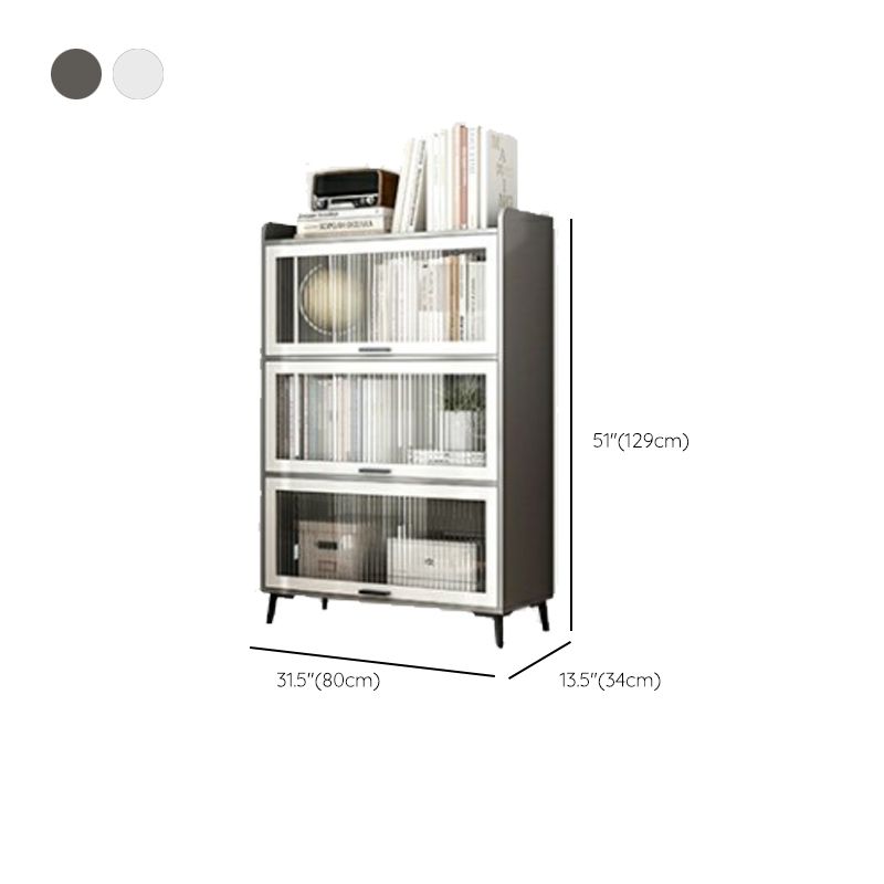 Modern Wood Storage Cabinet Square Bar Pulls Accent Chest with Doors Clearhalo 'Cabinets & Chests' 'cabinets_chests' 'furn' 'furn_cabinets_chests' 'Furniture' 'Living Room Furniture' 1200x1200_b1a63516-a0e5-487a-a516-9d79645db143