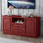 Mueble para TV de 2 puertas de madera estilo escandinavo Consola para TV con estante