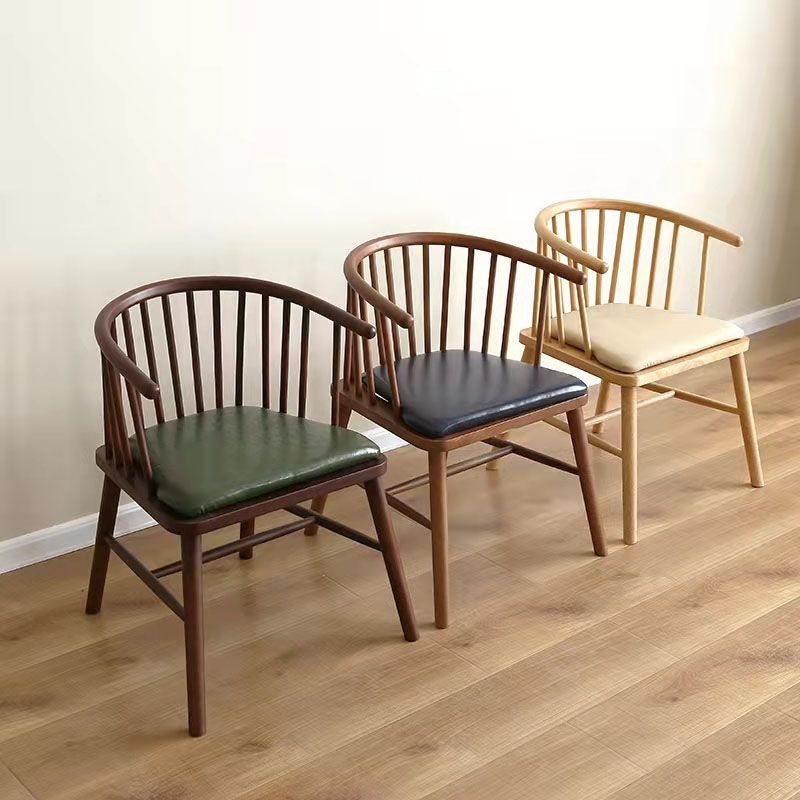 Arm Dining Chairs Modern Oak Wood Side Chairs for Dining Room Clearhalo 'Dining Chairs' 'Dining Tables & Seating' 'dining_chair' 'furn' 'furn_dining_chair' 'Furniture' 'furniture_dining_chair' 'Kitchen & Dining Furniture' 1200x1200_b1a9172c-a17a-4e32-a457-cadcdde675e3