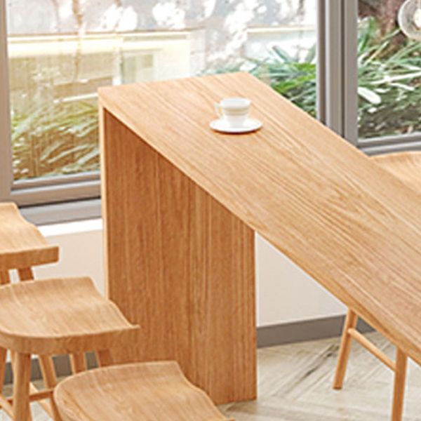 Mesa de mesa de barra de madera sólida rectangular moderno 1/2/5/9 Piezas Table de mostrador con taburetes altos