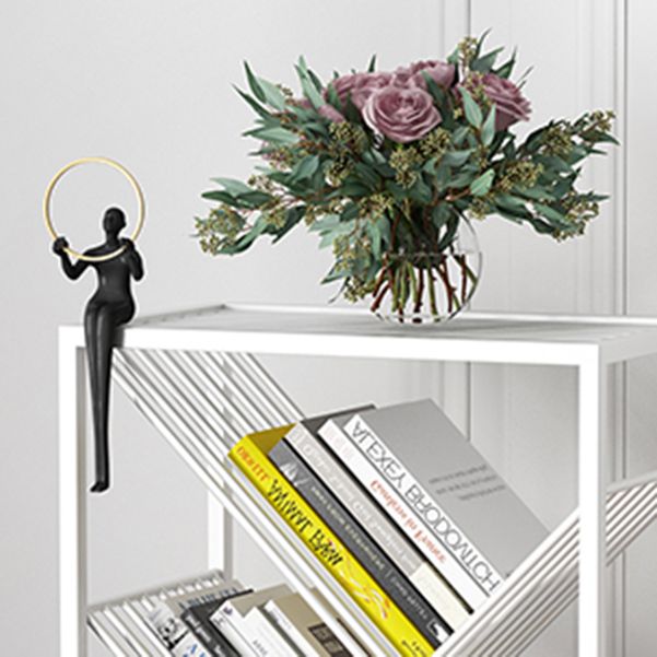 9.45 "W boekenplank hedendaagse stijl boekenkast voor studieruimte en kantoor