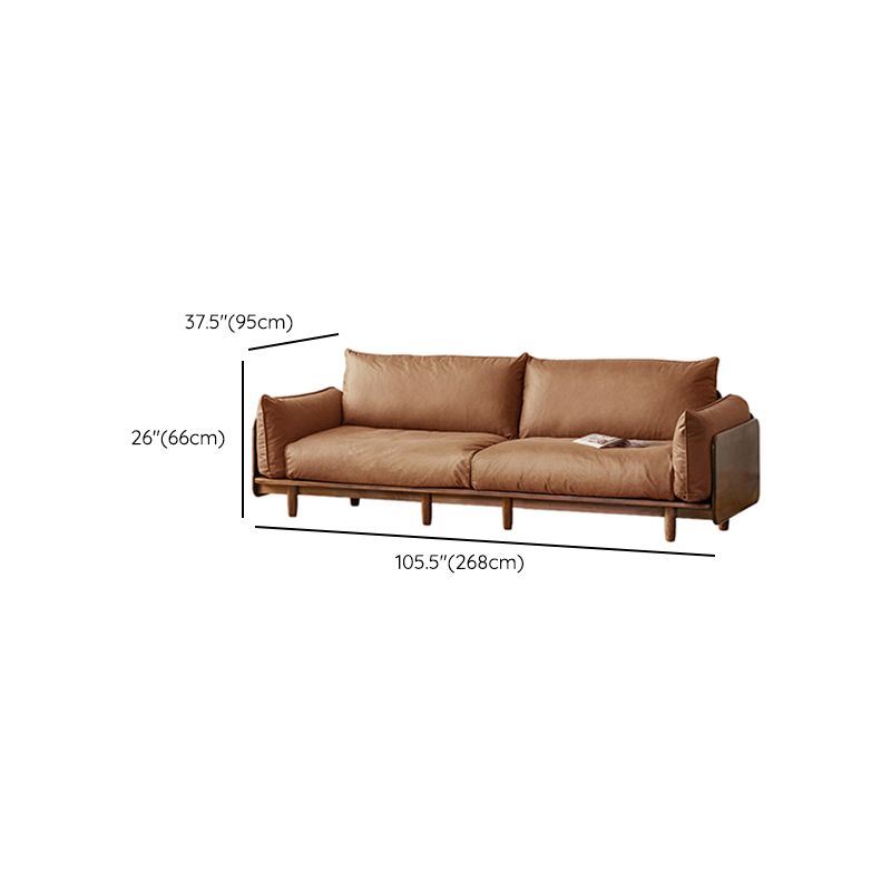 Standard Solid Wood Square Arm Sofa with Cushions Back for Living Room Clearhalo 'furn' 'furn_sofas' 'Furniture' 'Living Room Furniture' 'Sofa' 'sofas' 1200x1200_b1aed267-80d6-4402-917a-bc226f65edc1