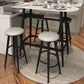 Dining Room Stone Top Counter Table Metal 4 Legs Glam Style Bar Table, Only Table Clearhalo 'Bar Furniture' 'Bar Tables' 'bar_tables' 'furn' 'furn_bar_tables' 'Furniture' 'furniture_bar_tables' 'Kitchen & Dining Furniture' 1200x1200_b1af9721-e2bd-4e67-8aea-15555aa0cd00