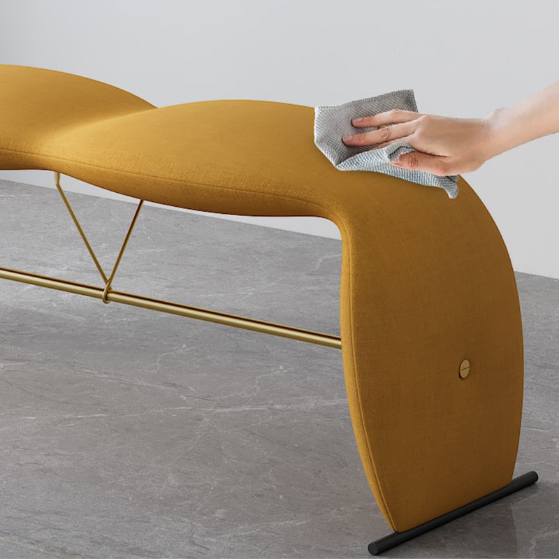 Solid Color Cushioned Seating Bench Rectangle Modern Bedroom Bench Clearhalo 'Benches' 'Chairs & Seating' 'furn' 'furn_benches' 'Furniture' 'Living Room Furniture' 1200x1200_b1b1c245-a682-45f0-b745-5f6e53c4d8ac