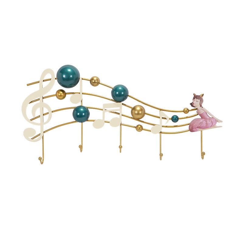 Glam Metal Hanger Courted Wall con ganchos de la colgilla del árbol del salón