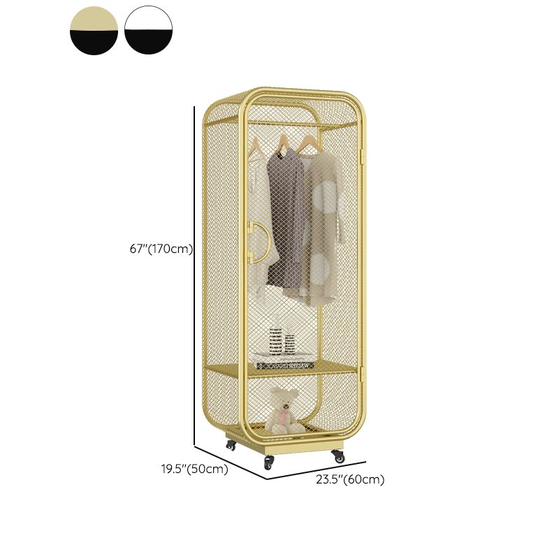 Armoire de garde-robe armoire de rangement en métal de style industriel