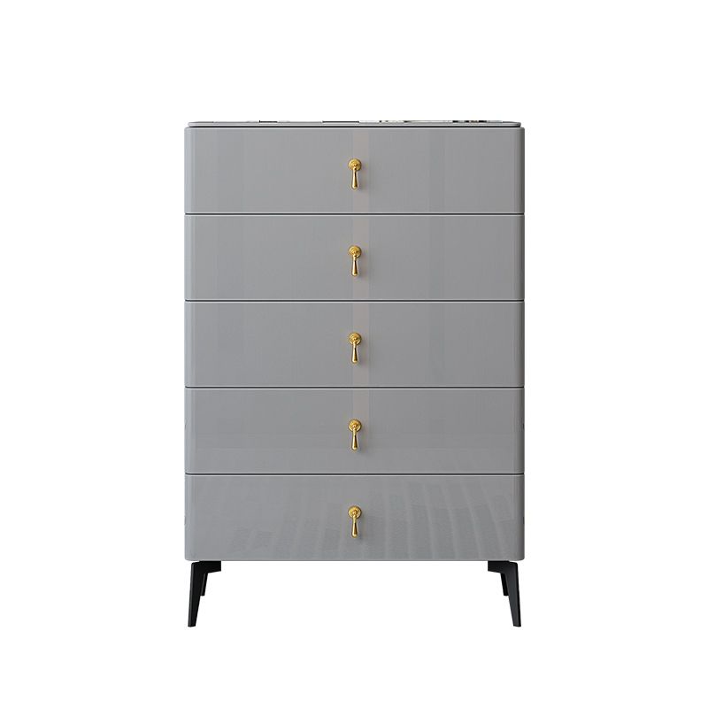 Contemporary 34.65'"/41.73" Tall Wooden Chest, Rectangle Accent Chest with Drawers Clearhalo 'Cabinets & Chests' 'cabinets_chests' 'furn' 'furn_cabinets_chests' 'Furniture' 'Living Room Furniture' 1200x1200_b1b4c682-4350-4283-8fdc-d29a382d7630