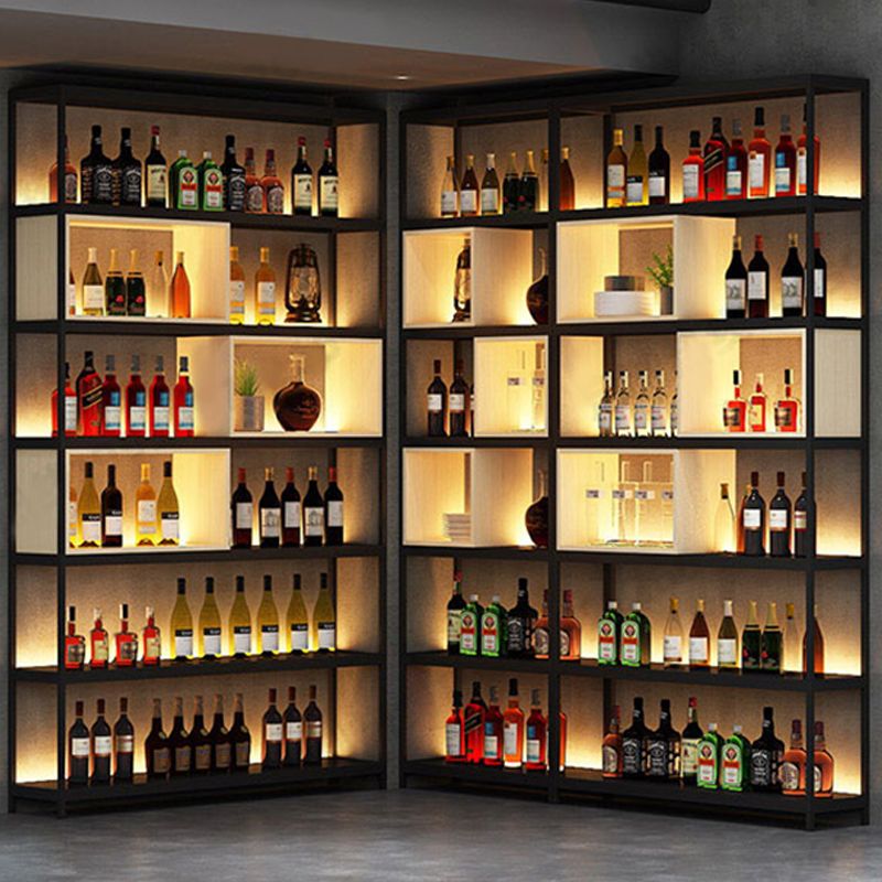 Rack de vin industriel en métal Planchage à vin horizontal avec étagère