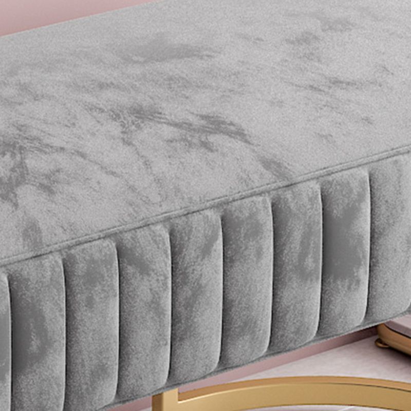 14.82-inch Width Modern Seating Bench Cushioned Metal Entryway Bench Clearhalo 'Benches' 'Chairs & Seating' 'furn' 'furn_benches' 'Furniture' 'Living Room Furniture' 1200x1200_b1b616de-fe16-4c38-819f-042cd7f92e6e