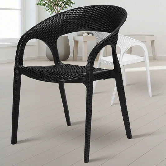 Contemporary Chair Dining Arm Chair with Plastic Legs for Kitchen