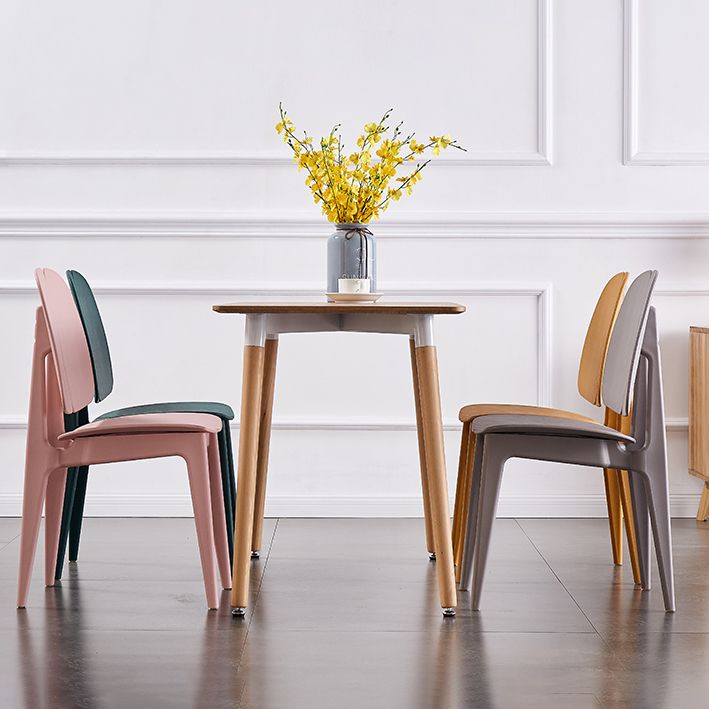 Contemporary Dining and Accent Chairs Indoor-Outdoor Plastic Open Back Side Chair Clearhalo ' kitchen&dining_furn' 'Dining Chairs' 'Dining Tables & Seating' 'dining_chair' 'furn' 'furn_dining_chair' 'Furniture' 'furniture_dining_chair' 'Kitchen & Dining Furniture' 'kitchen' 1200x1200_b1b89382-3c30-4717-a19a-06e31aed6185