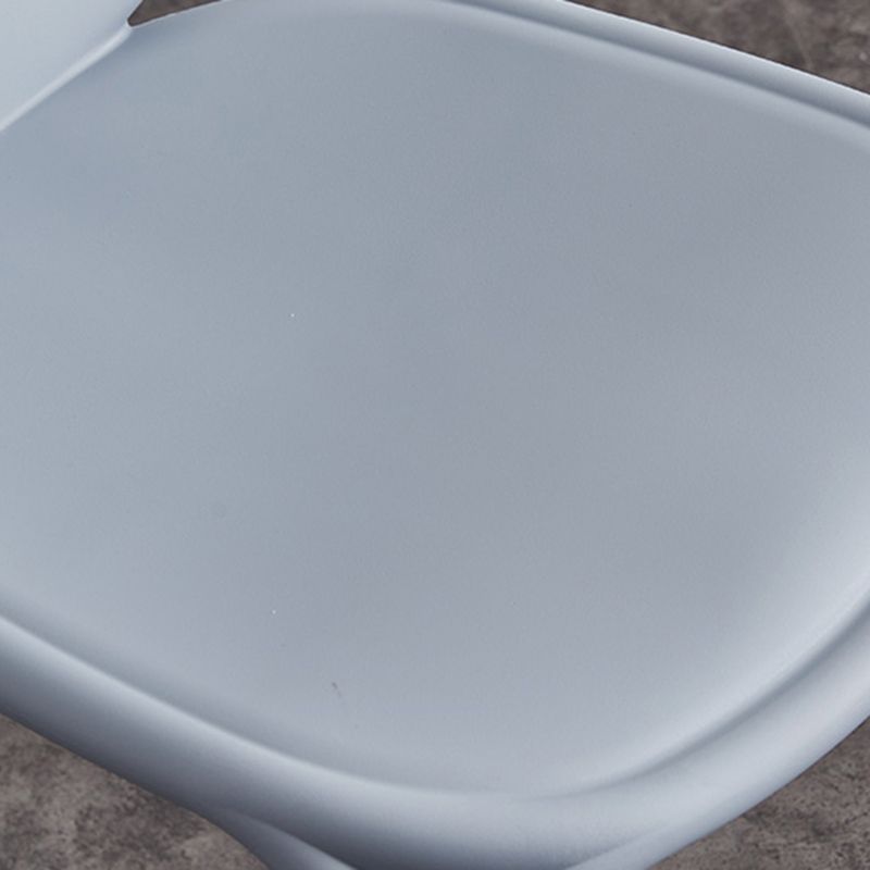 Scandinavian Style Plastic Dining Armless Chair Solid Back Dining Side Chairs Clearhalo ' kitchen&dining_furn' 'Dining Chairs' 'Dining Tables & Seating' 'dining_chair' 'furn' 'furn_dining_chair' 'Furniture' 'furniture_dining_chair' 'Kitchen & Dining Furniture' 'kitchen' 1200x1200_b1ba3bbb-239b-4ec3-957d-13e1a53fce83