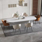 Contemporary Style Dining Table Oval Solid Wood Pedestal Table for Home Clearhalo ' dining_table' 'Dining Tables & Seating' 'Dining Tables' 'furn' 'furn_dining_table' 'Furniture' 'furniture_dining_table' 'Kitchen & Dining Furniture' 'kitchen&dining_furn' 'kitchen' 'kitchen_dining_table' 1200x1200_b1bbb252-d61f-4ed6-9359-d80bb5cf90ad