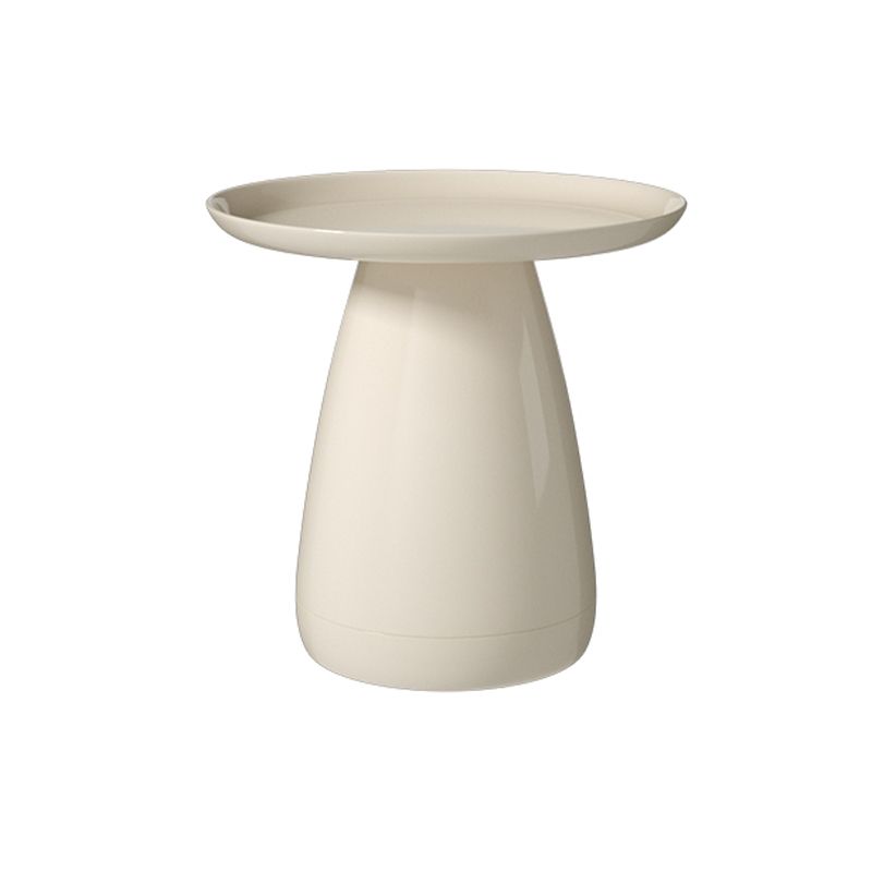 Moderna noche redonda de mesa de plástico acento de mesa para dormitorio