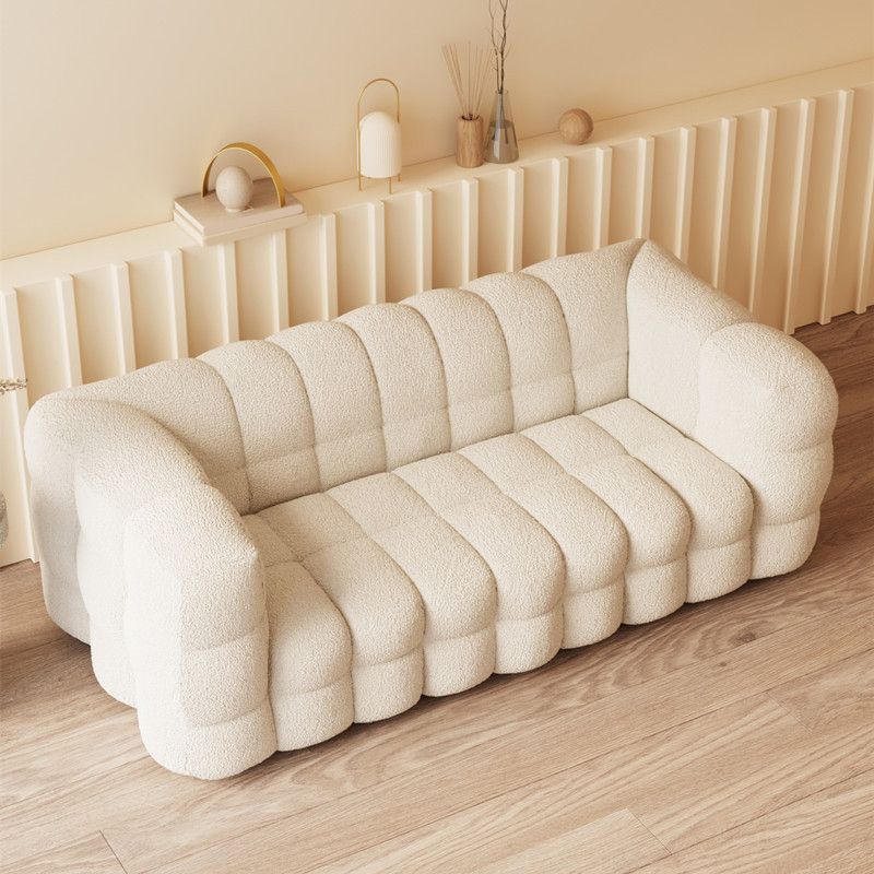 White Biscuit Back Sofa Stain Resistant Modern Tuxedo Arm Sofa Clearhalo 'furn' 'furn_sofas' 'Furniture' 'Living Room Furniture' 'Sofa' 'sofas' 1200x1200_b1c21b9e-0a41-4c1f-ae5d-a583bf908f3d
