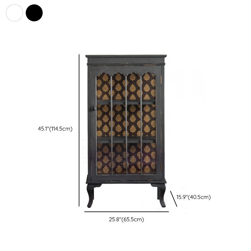 Curio tradizionale Curio Curio Armadietto Porte in vetro a buffet con porte