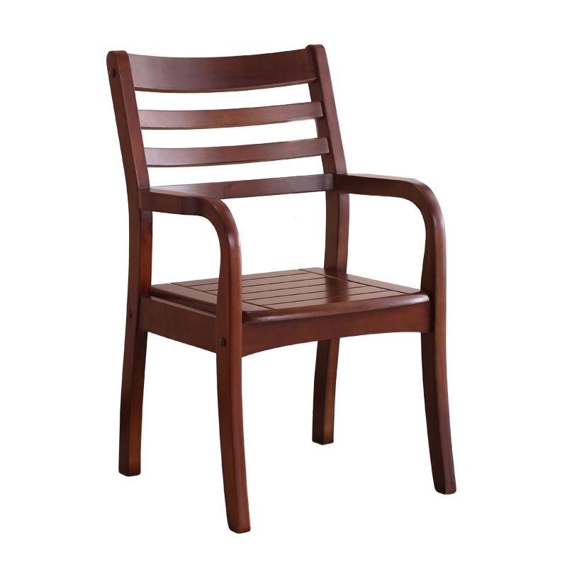 Contemporary Kitchen Wood Square Dining Chair Ladder Back Wood Counter Chair Clearhalo ' kitchen&dining_furn' 'Dining Chairs' 'Dining Tables & Seating' 'dining_chair' 'furn' 'furn_dining_chair' 'Furniture' 'furniture_dining_chair' 'Kitchen & Dining Furniture' 'kitchen' 1200x1200_b1c43ef8-6695-42fc-b767-747595e010a5