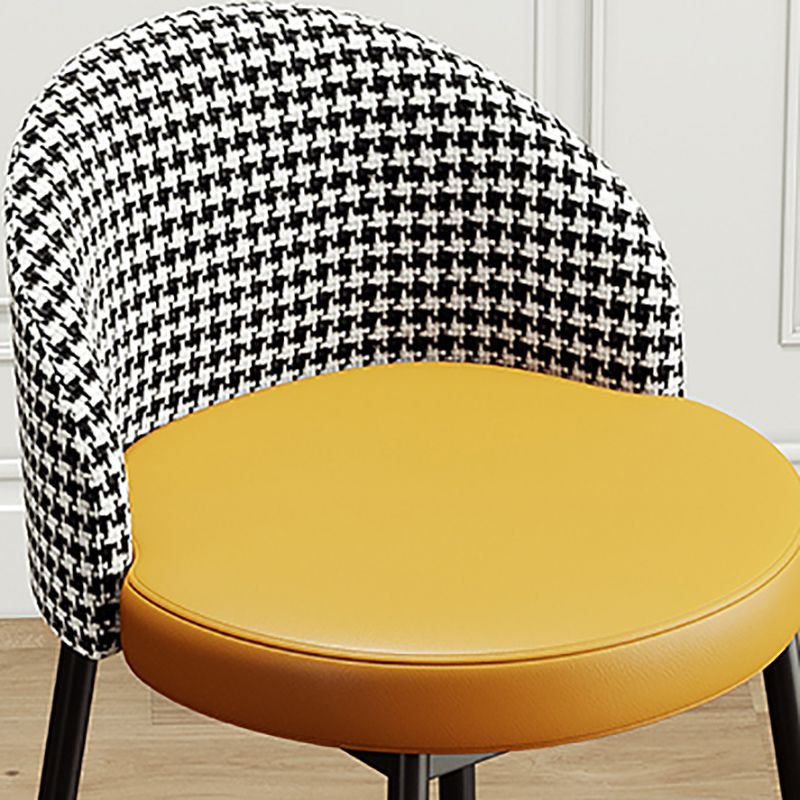 Glam Bucket Leather Counter-height Stool Footrest Indoor Bar and Counter Stool Clearhalo 'Bar Furniture' 'Bar Stools' 'bar_stools' 'furn' 'furn_bar_stools' 'Furniture' 'Kitchen & Dining Furniture' 1200x1200_b1c5cfe5-c1d2-404c-8a5e-c663991262a6