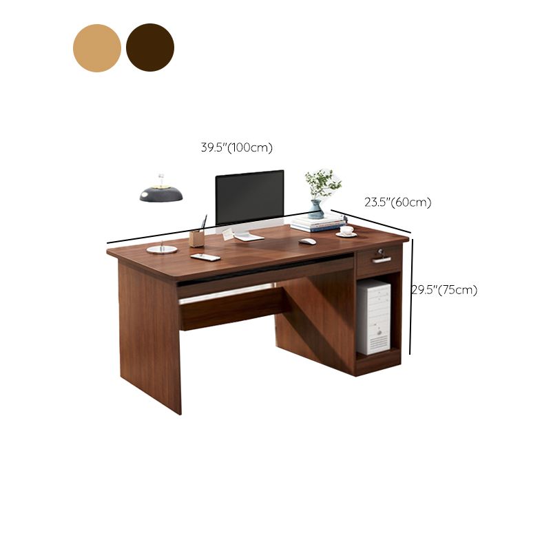 Engineered Wood Writing Desk Modern Executive Desk with Drawers Clearhalo 'furn' 'furn_office_desk' 'Furniture' 'Office Desks' 'Office Furniture' 'office_desk' 1200x1200_b1c70c6b-bc07-409c-b7a8-0dc5c579bbc5