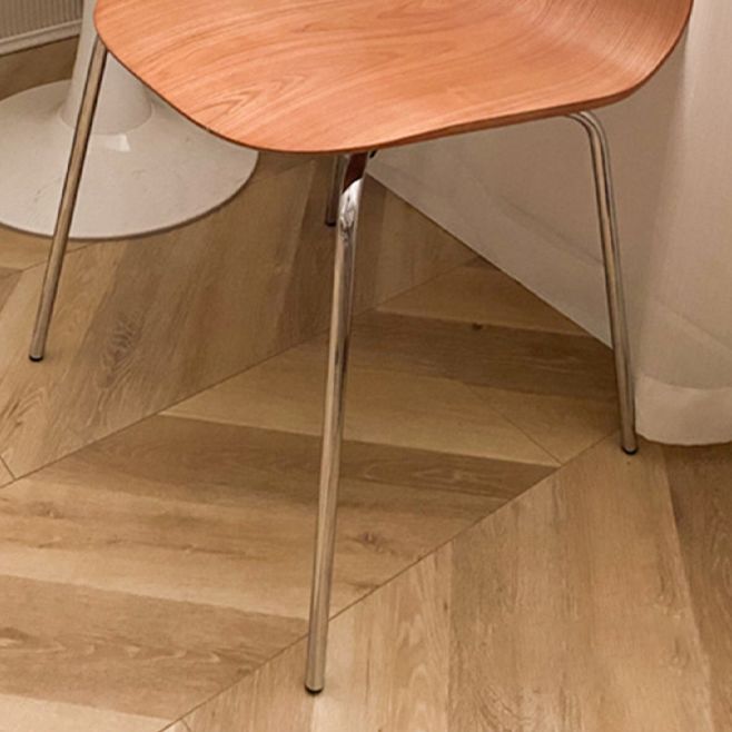 Silla de acento de comedor de madera maciza sillas de comedor lateral contemporáneas