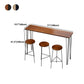 Brown and Light Brown Modern Style Bar Table Solid Wood and Iron Coffee Shop Bar Table Clearhalo 'Bar Furniture' 'Bar Tables' 'bar_tables' 'furn' 'furn_bar_tables' 'Furniture' 'furniture_bar_tables' 'Kitchen & Dining Furniture' 1200x1200_b1c8f031-afd3-4a03-a38d-5e34133feb4d