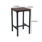 Industrial 1/3/4/5 Pieces Bar Table Set Square Pine Wood Counter Table with High Stools Clearhalo 'Bar Furniture' 'furn' 'furn_home_bar_bar_sets' 'Furniture' 'Home Bars & Bar Sets' 'home_bar_bar_sets' 'Kitchen & Dining Furniture' 1200x1200_b1c91c69-b4a8-49c0-a649-656e4560c512