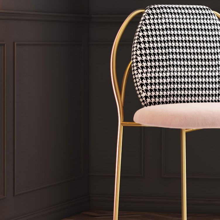 Glam Bedroom Solid Back Side Chair Velvet Matte Finish Dining Chair with Gold Leg Clearhalo ' kitchen&dining_furn' 'Dining Chairs' 'Dining Tables & Seating' 'dining_chair' 'furn' 'furn_dining_chair' 'Furniture' 'furniture_dining_chair' 'Kitchen & Dining Furniture' 'kitchen' 1200x1200_b1c9ab61-7979-4018-8f3e-02b745e5767d