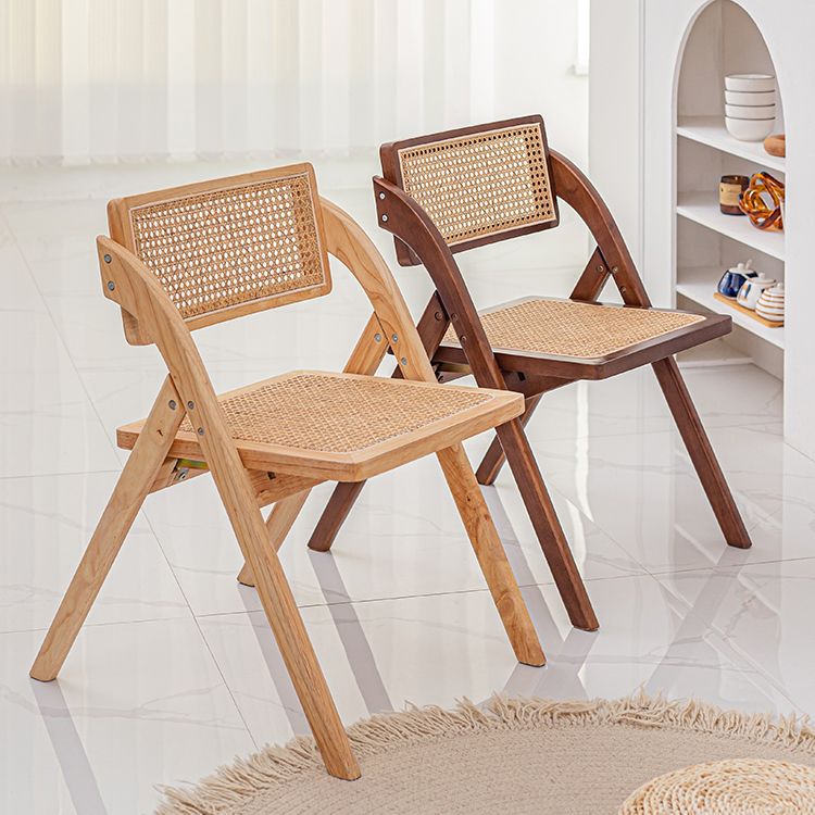 Minimalist Solid Wood Kitchen Dining Folding Side Chair Opening Back Folding Side Chair Clearhalo ' kitchen&dining_furn' 'Dining Chairs' 'Dining Tables & Seating' 'dining_chair' 'furn' 'furn_dining_chair' 'Furniture' 'furniture_dining_chair' 'Kitchen & Dining Furniture' 'kitchen' 1200x1200_b1c9c2f1-8a7f-4319-b230-9fa795cda465